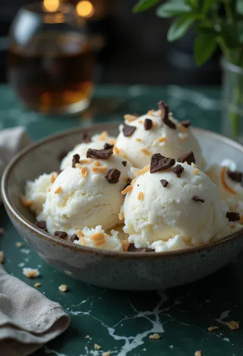 Bounty Ice Cream fagylalt tálalva