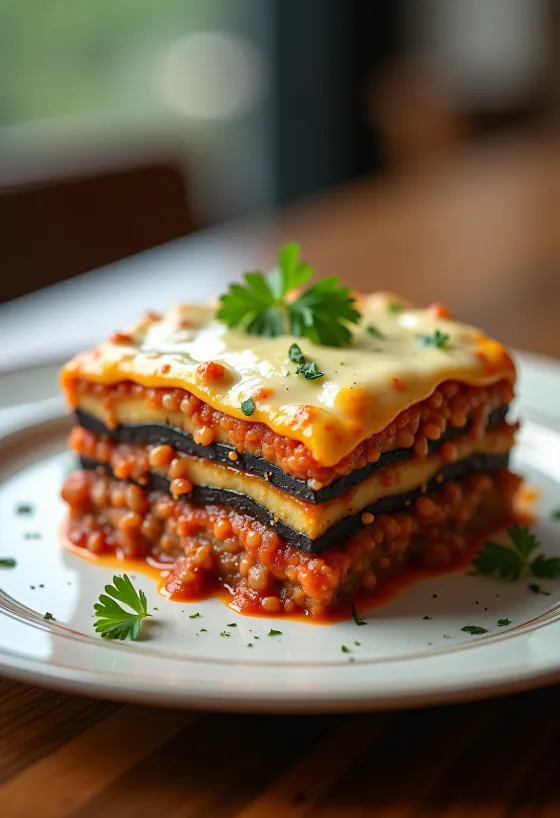 Keto görög rakott padlizsán (moussaka)
