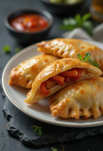 Sült paprikás empanada kaliforniai paprikával töltve