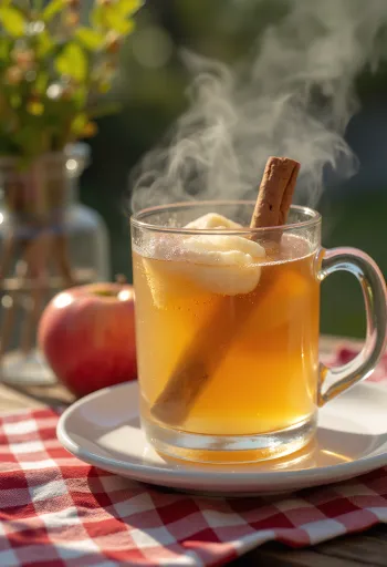 Almás-banános cider frissen tálalva