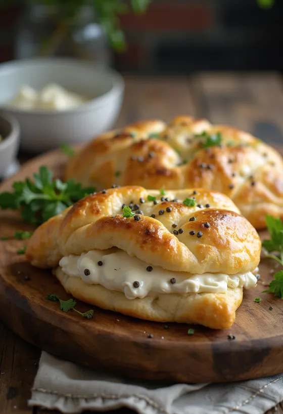 Frissen sült Borsos-Tejfölös Calzone