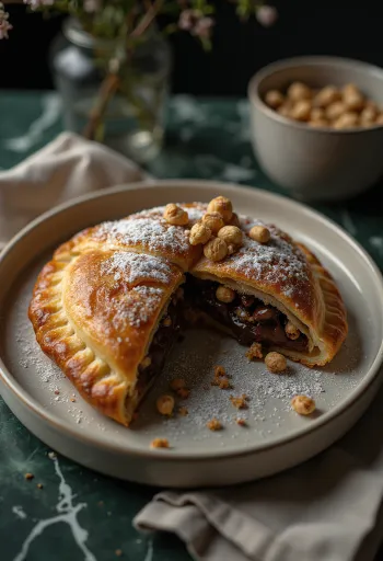 Frissen sült édes csokis calzone