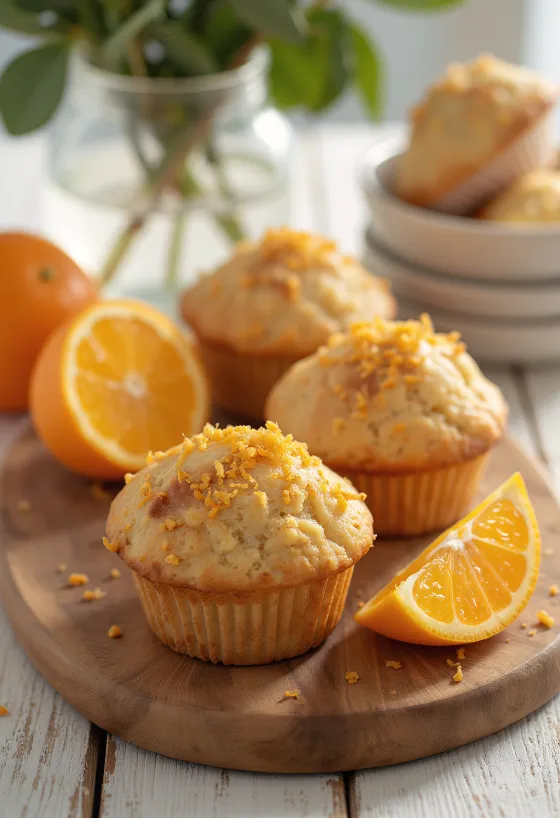 Fahéjas narancsos muffin aranybarna tálalásban