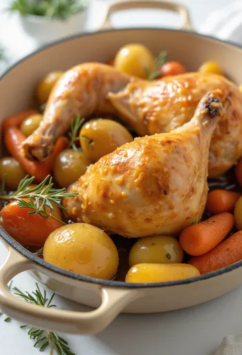 Frango assado csirke zöldségekkel, fűszeres és ropogós