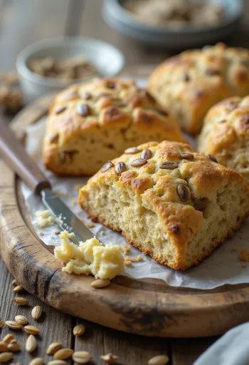 Napraforgómagos scone
