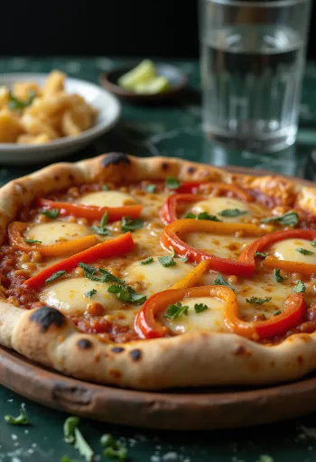 Pizza Chilena tálalva