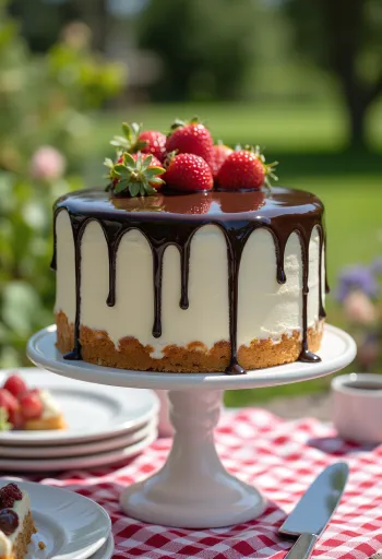 Drip cake torta csokoládé ganache-sal