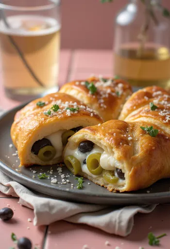 Frissen sült Olívás-Parmezános Calzone