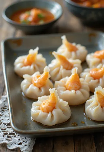 Vietnámi tápiókalisztes garnélás dumpling áttetsző tésztával