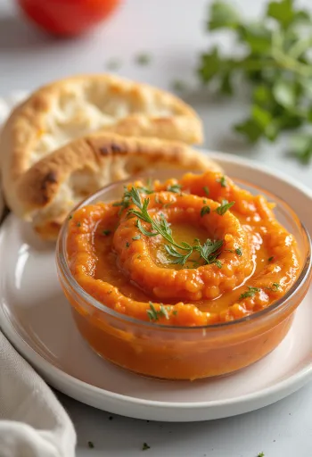Ajvar petrezselyemmel, fűszeres grillezett paprikával és padlizsánnal
