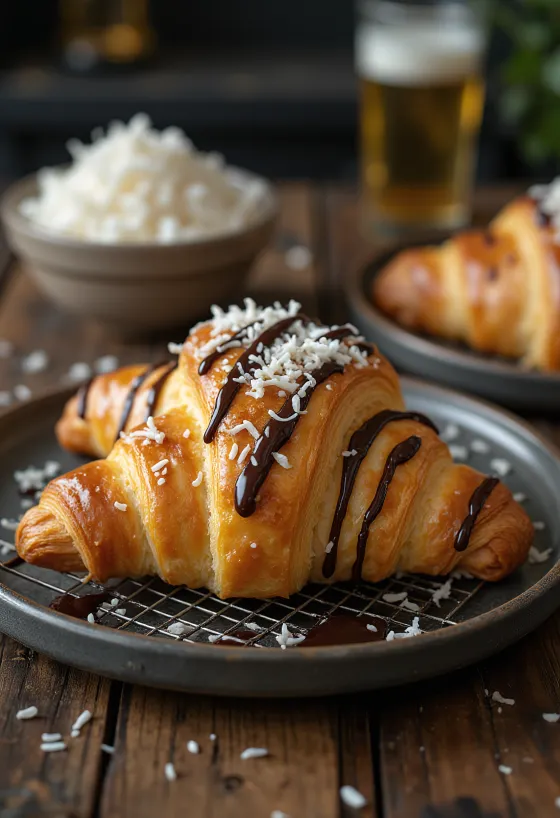Bounty croissant tálalva