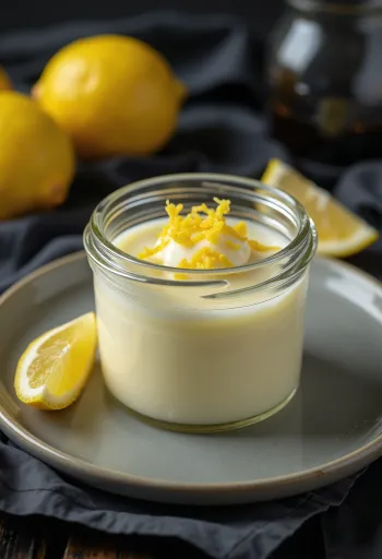 Citromos panna cotta tálalva