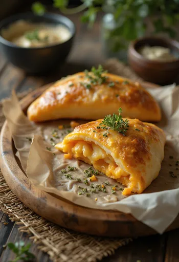 Édesburgonyás calzone aranybarnára sütve