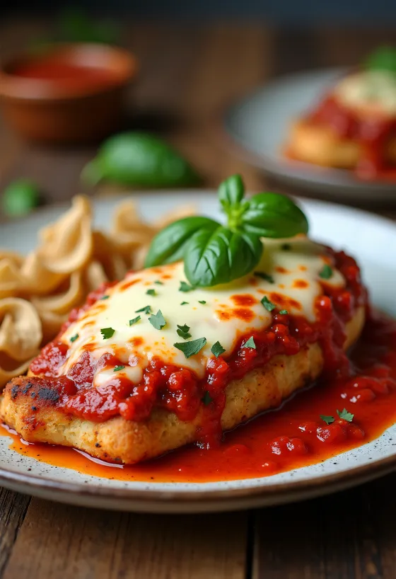 Keto olasz parmezános csirkemell olvasztott sajttal