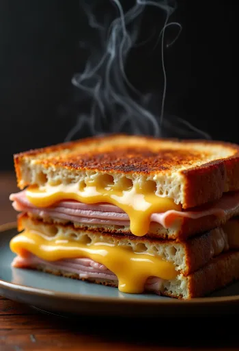 Keto sajtos sonkás melegszendvics