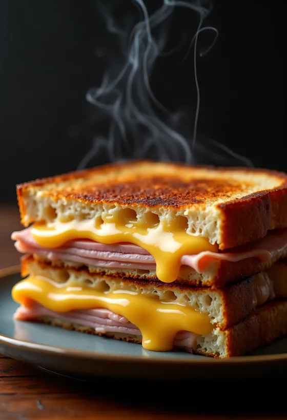 Keto sajtos sonkás melegszendvics