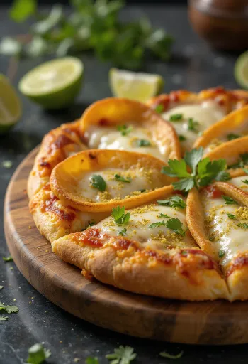 Pizza Costarricense tálalva