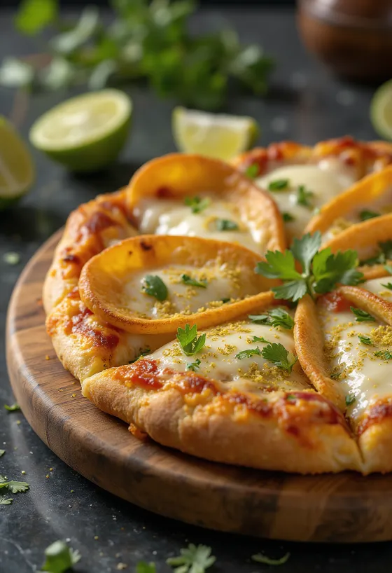 Pizza Costarricense tálalva