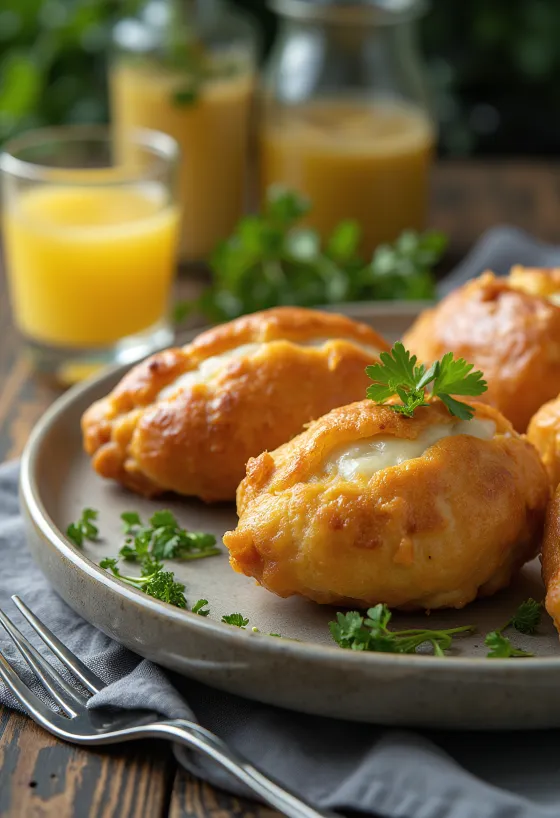 Coxinha tejmentes, ropogós tejmentes túróval töltött brazil étel