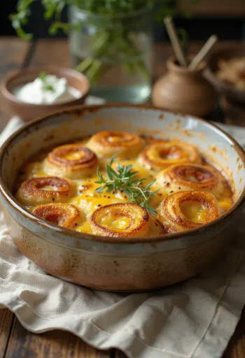 Póréhagymás-baconos palacsinta frissen sütve