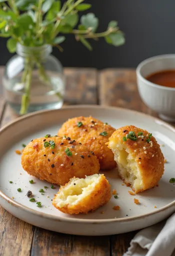 Vegán korokke, ropogós külsővel és finom burgonyás töltelékkel