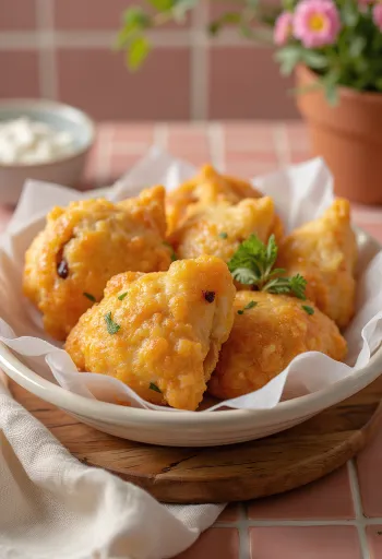 Coxinha tojásmentes, ropogós tojásmentes túróval töltött brazil étel