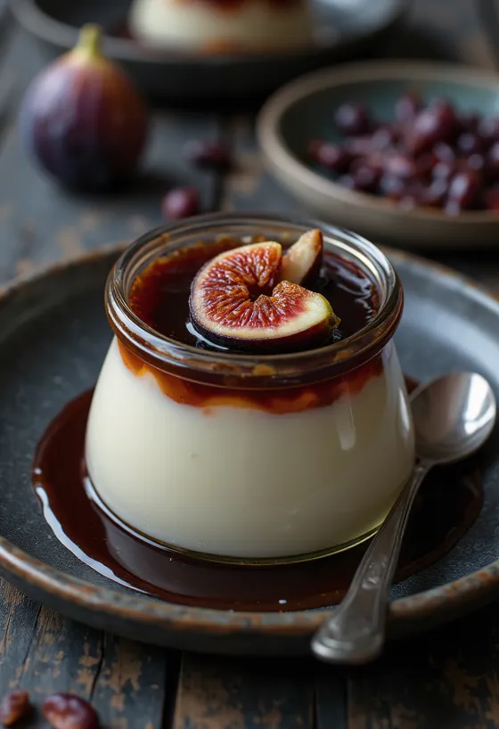 Fügelekváros panna cotta pohárban