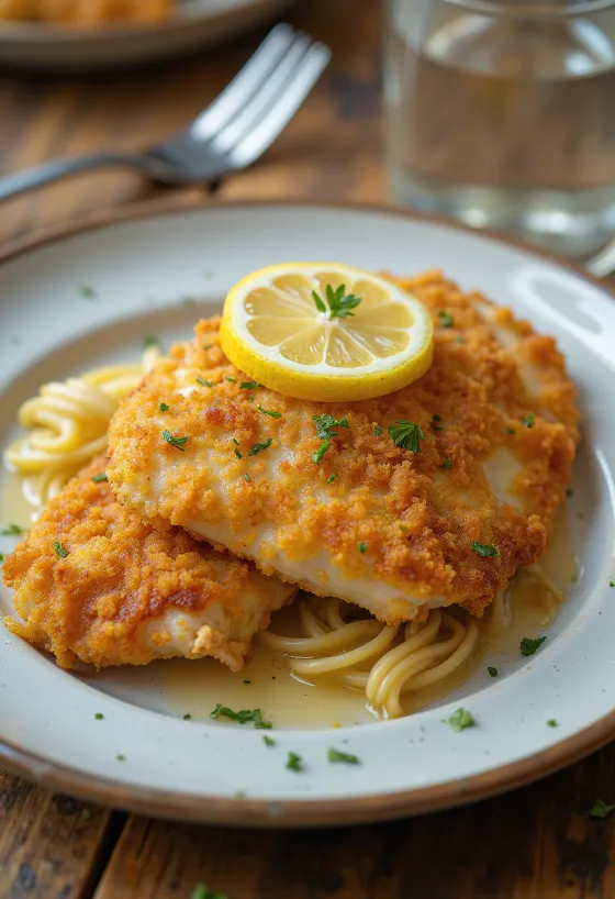 Milanesa fokhagymával, ropogósra sütve