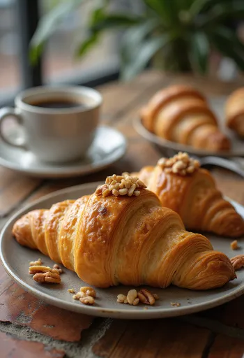 Brazil diós croissant tálalva