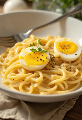 Cheesy Ramen nyúlós sajttal tálalva