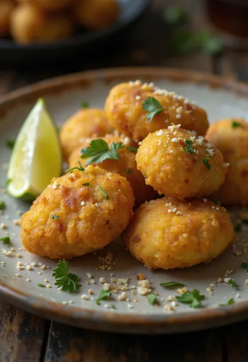 Coxinha vegán, ropogós vegán túróval töltött brazil étel