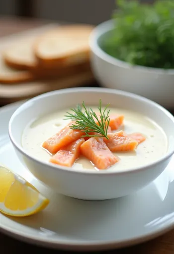 Keto tejszínes lazacleves