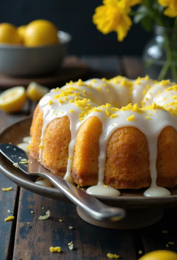 Citromos-mézes torta friss citrommázzal