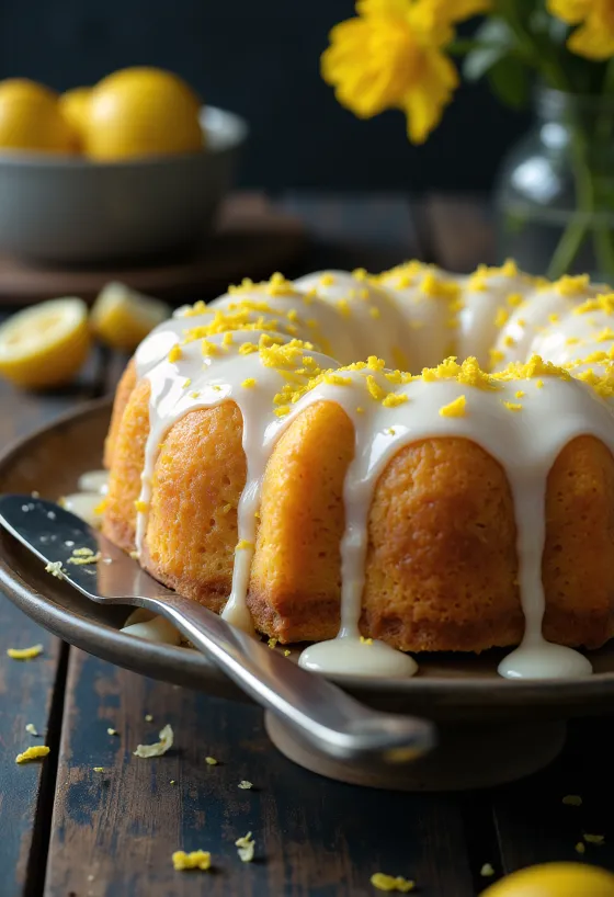 Citromos-mézes torta friss citrommázzal