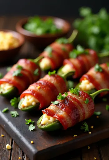 Baconös töltött paprika