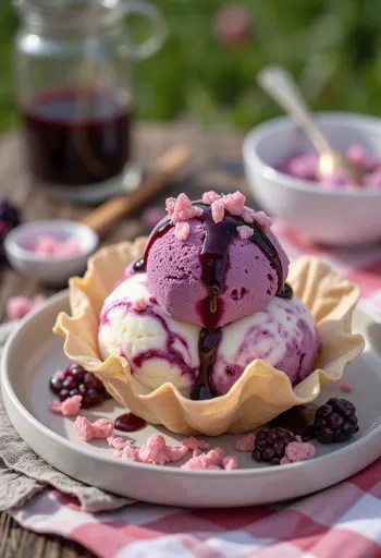 Cornetto Erdőgyümölcs jégkrémkúp gyümölcsszósszal