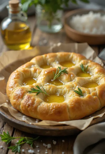 Paleo diétás focaccia tálalva