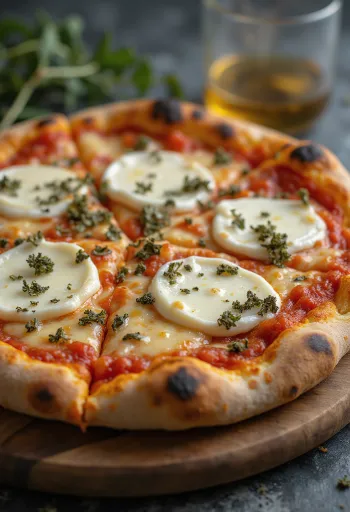 Pizza ai Formaggi di Capra kecskesajtokkal és mozzarellával