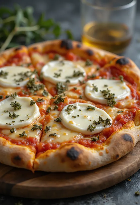 Pizza ai Formaggi di Capra kecskesajtokkal és mozzarellával