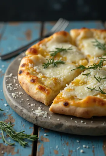 Pizza Bianca con Parmigiano fehér sajtos pizza