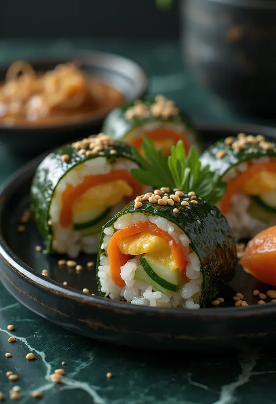 Mayak Gimbap frissen tálalva