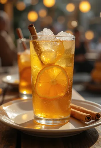 Narancsos-mézes cider pohárban