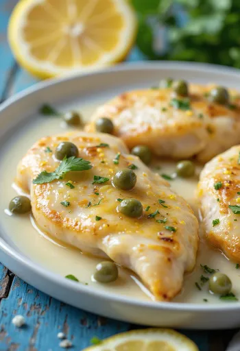 Piccata al limone tálalva