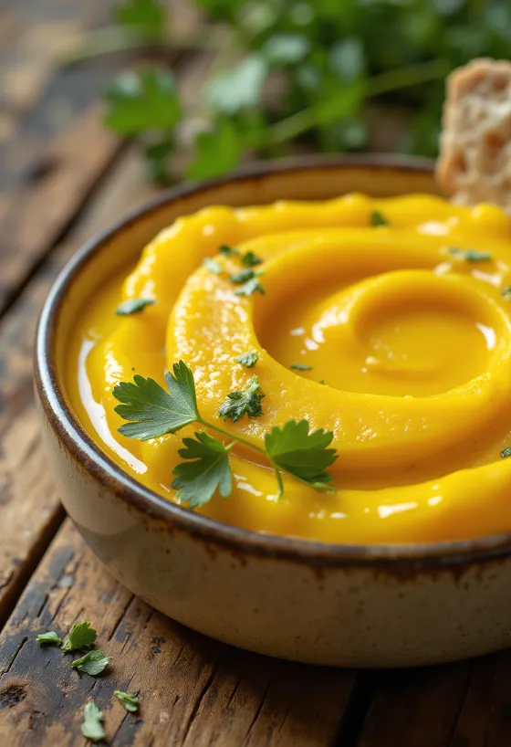 Currys mangós tahini szósz tálalva