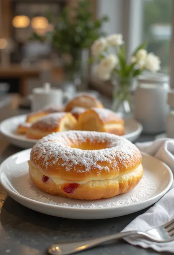 Krapfen osztrák fánk lekvárral töltve