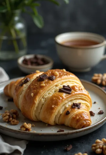 Paleo croissant tálalva