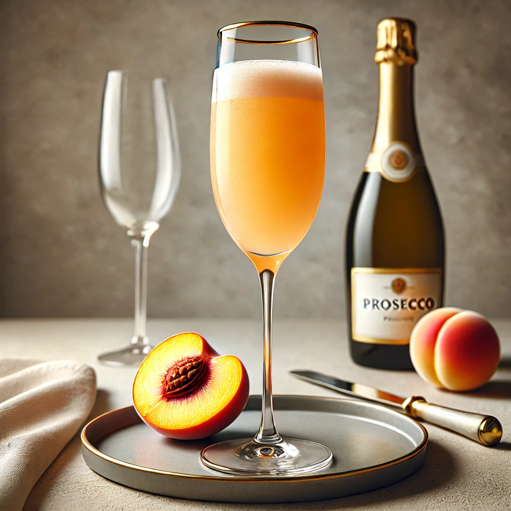 Frissítő és elegáns Bellini koktél