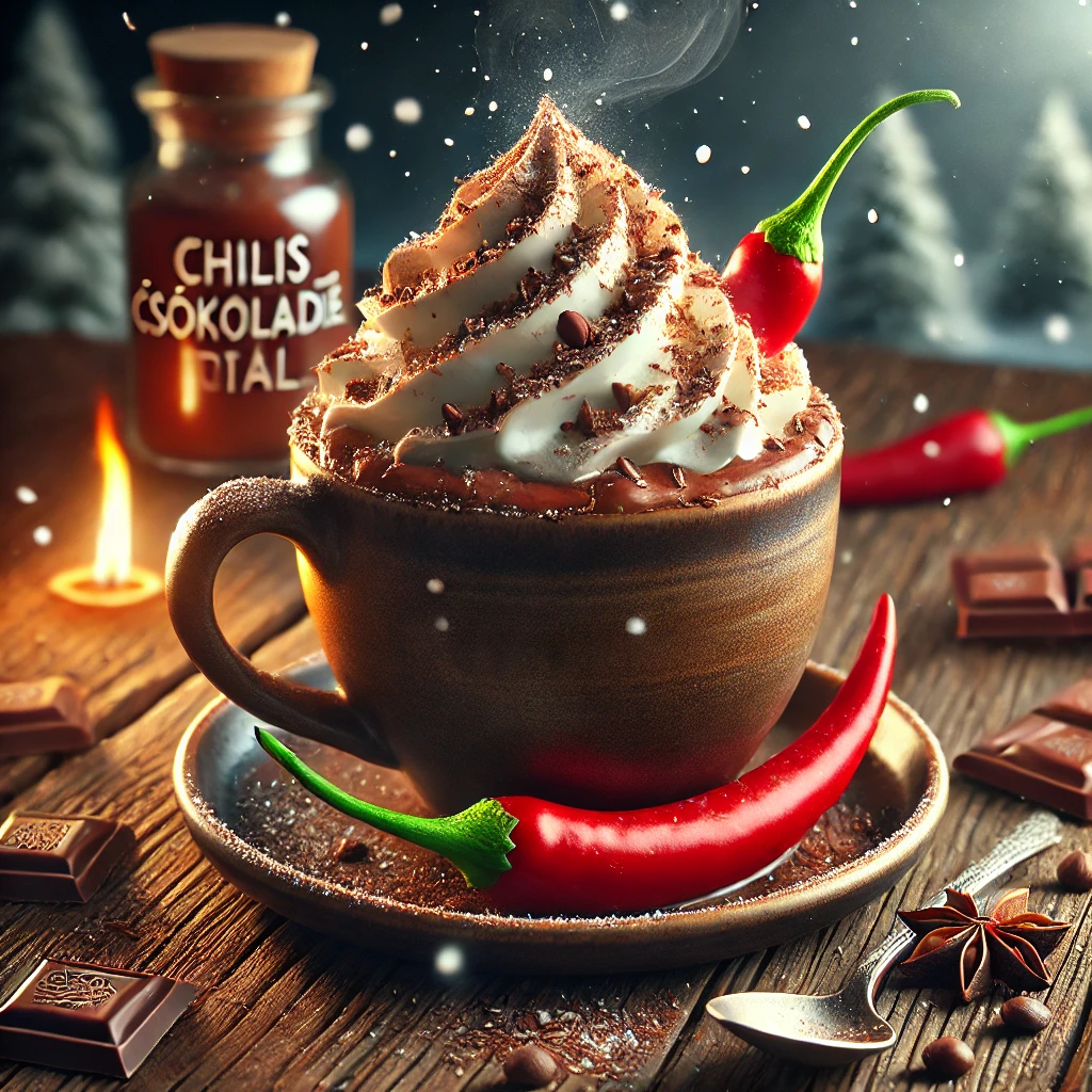 Különleges és pikáns Chilis csokoládéital recept