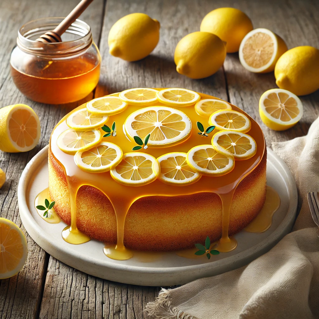 Frissítő és édes citromos-mézes torta