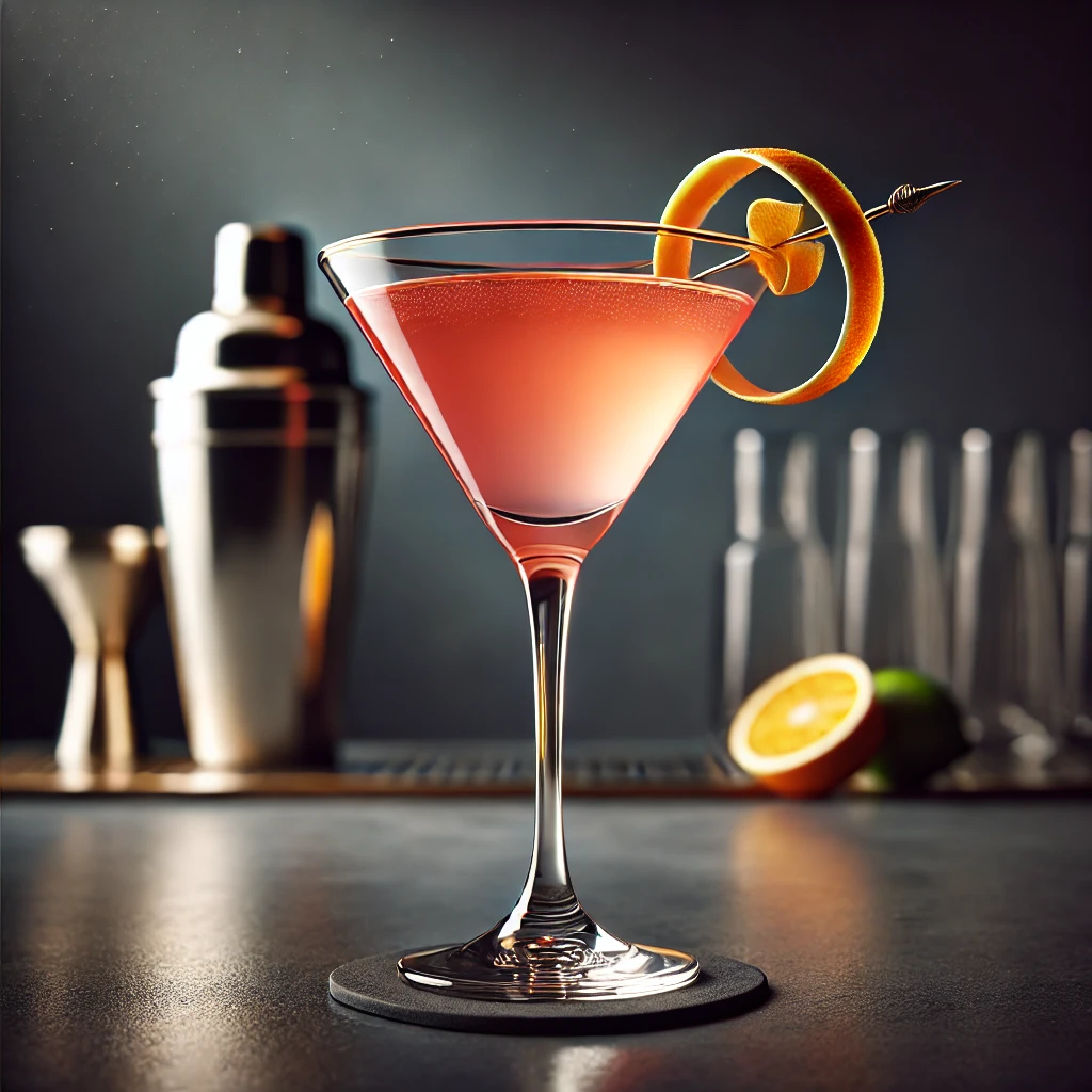 Elegáns és gyümölcsös Cosmopolitan koktél
